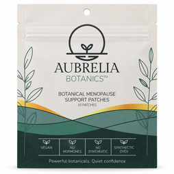 Aubrelia Menopause Comfort Patch 15-Day Supply; actual pouch photograph (one pouch shown)