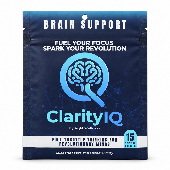 ClarityIQ Focus Patch - 90-Day Supply; actual pouch photograph (one pouch shown)