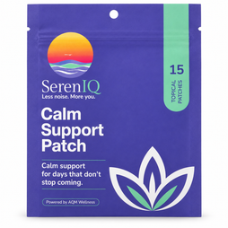 SerenIQ Calm Patch 15-Day Supply; actual pouch photograph (one pouch shown)