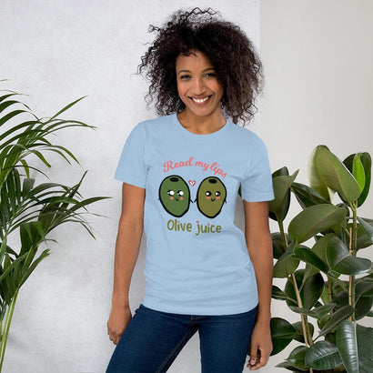 Read My Lips - Olive Juice: Short-Sleeve Unisex T-Shirt