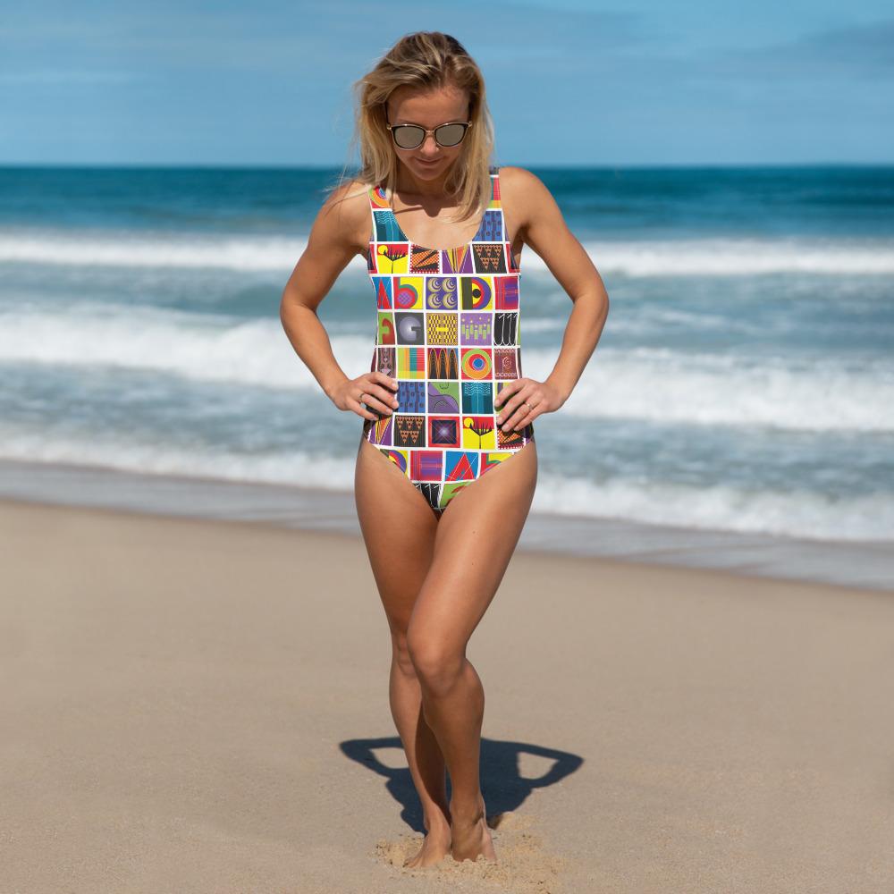 LETTERS: An Alphabet Apart One-Piece Swimsuit